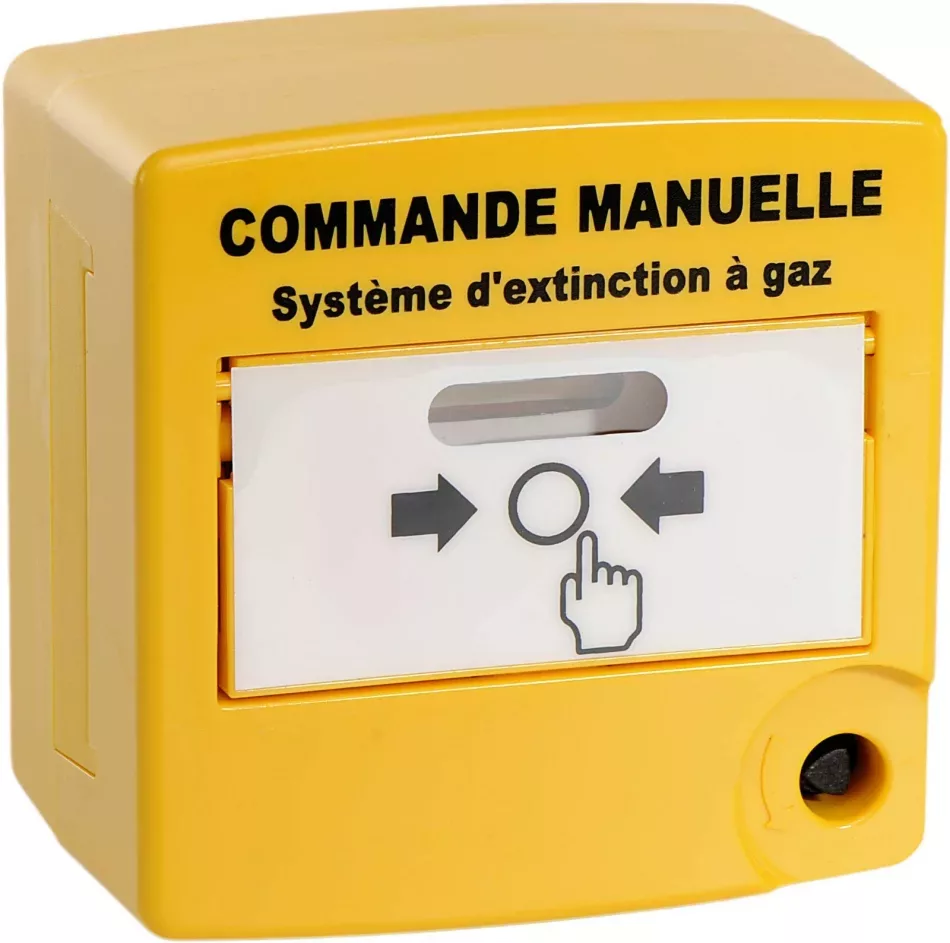 DM double action de commande manuelle jaune - double contact